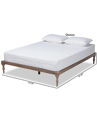 Baxton Studio Iseline Full Size Platform Bed Frame Home - Image 3