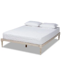 Baxton Studio Iseline Queen Size Platform Bed Frame Home