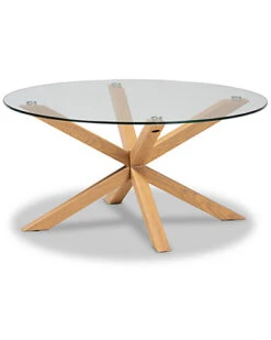 Baxton Studio Lida Glass Coffee Table Home