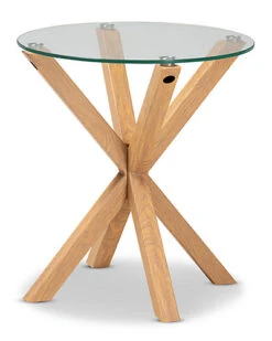 Baxton Studio Lida Glass End Table Home