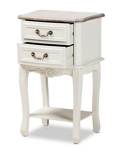 Baxton Studio Amalie Two-Tone 2-Drawer Nightstand Home