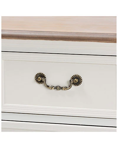 Baxton Studio Amalie Two-Tone 4-Drawer Accent Dresser Home - Image 4