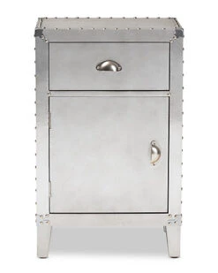 Baxton Studio Romain 1-Door Accent Storage Cabinet Home