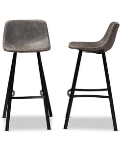 Baxton Studio Tani 2pc Bar Stool Set Home