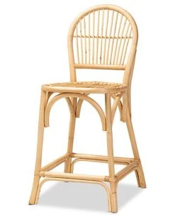 Baxton Studio Wina Rattan Counter Stool Home