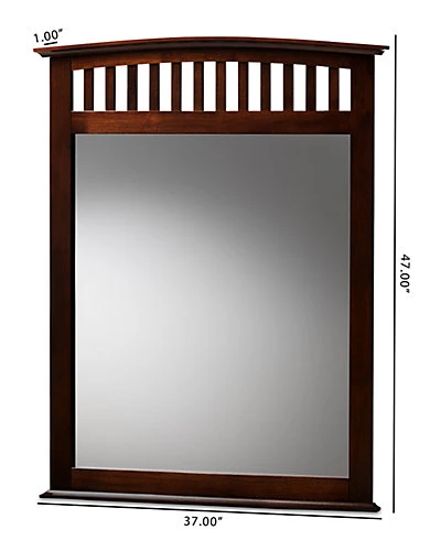 Baxton Studio Metropolitan Dresser Mirror Home - Image 2