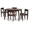 Baxton Studio Camilla Mid-Century Modern 5Pc Dining Set Home