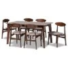 Baxton Studio Daria Mid-Century Modern 7Pc Dining Set Home
