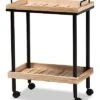 Baxton Studio Olinda Modern Contemporary Kitchen Cart Home