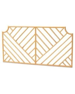 Baxton Studio Giza Rattan Queen Size Wall-Mount Headboard Home