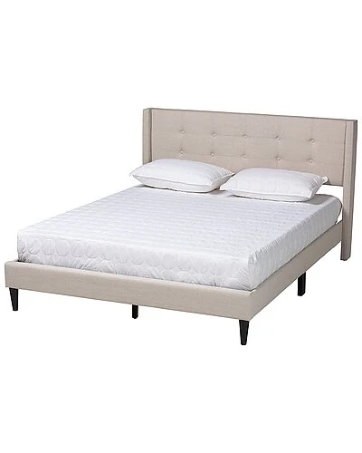 Baxton Studio Casol Mid-Century Modern Upholstered Platform Bed Home