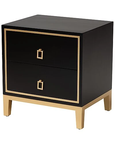 Baxton Studio Donald Modern 2-Drawer End Table Home