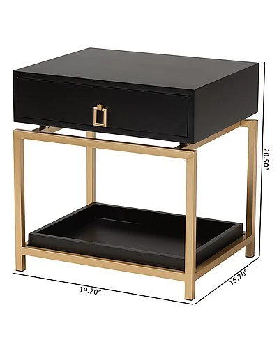 Baxton Studio Melosa Modern End Table Home - Image 4