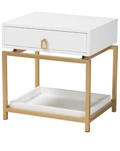 Baxton Studio Melosa Modern 1-Drawer End Table Home