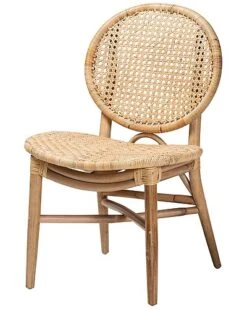Baxton Studio Osaka Modern Rattan Dining Chair Home