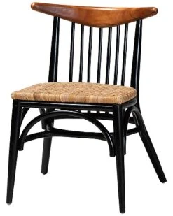 Baxton Studio Parthenia Mid-Century Modern Dining Chair Home