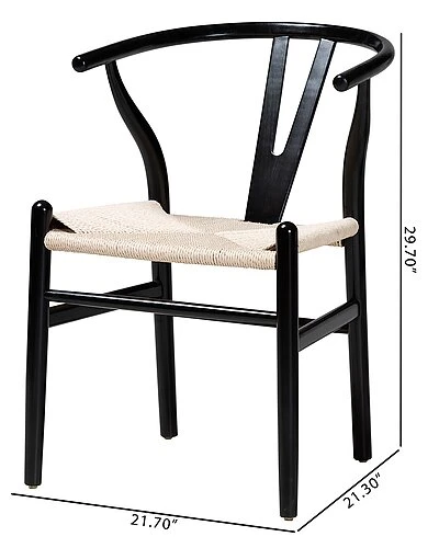 Baxton Studio Paxton Modern 2-Piece Dining Chair Set Home - Image 3