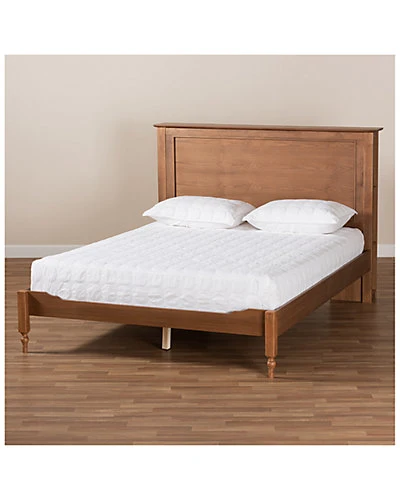 Baxton Studio Danielle Traditional & Transitional Rustic Wood Queen Platform Storage Bed W/Built-In Shelves Home - Image 4