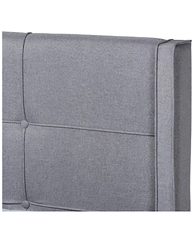 Baxton Studio Edmond Modern & Contemporary Upholstered & Wood Queen Platform Bed Home - Image 3