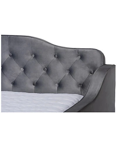 Baxton Studio Freda Upholstered & Button Tufted Full Daybed Home - Image 2