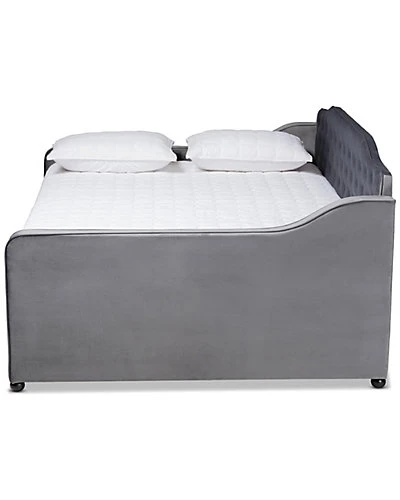 Baxton Studio Freda Upholstered & Button Tufted Full Daybed Home - Image 3