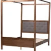Baxton Studio Natasha Platform Canopy Bed Home