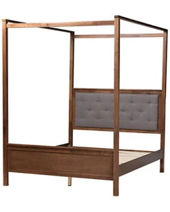Baxton Studio Natasha Platform Canopy Bed Home