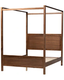 Baxton Studio Veronica Platform Canopy Bed Home