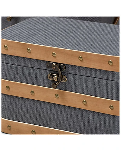 Baxton Studio Jonathon 3pc Storage Trunk Set Home - Image 3