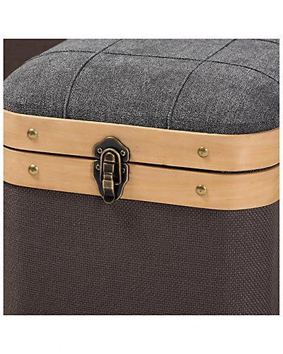 Baxton Studio Clarence 3pc Storage Ottoman Trunk Set Home - Image 4