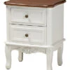 Baxton Studio Darlene And Cherry 2-Drawer Nightstand Home