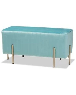 Baxton Studio Helaine Bench Ottoman Home