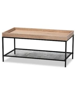 Baxton Studio Overton Wood And Metal Coffee Table Home