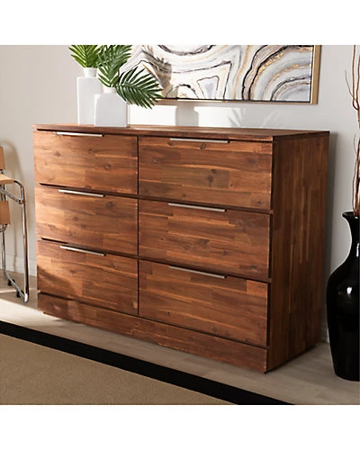 Baxton Studio Austin 6-Drawer Dresser Home - Image 2