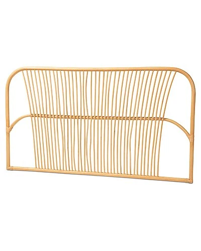 Baxton Studio Laina Rattan Queen Size Wall-Mount Headboard Home