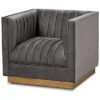 Baxton Studio Aveline Glam And Luxe Armchair Home