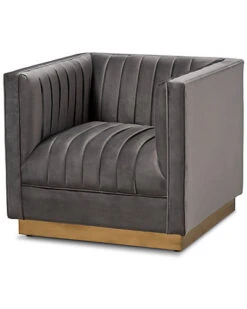 Baxton Studio Aveline Glam And Luxe Armchair Home