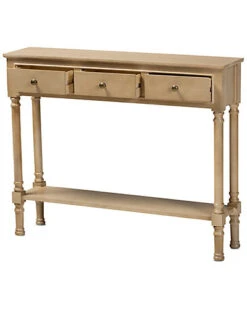 Baxton Studio Calvin 3-Drawer Entryway Console Table Home