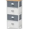 Baxton Studio Calandra 4-Drawer Storage Unit Home