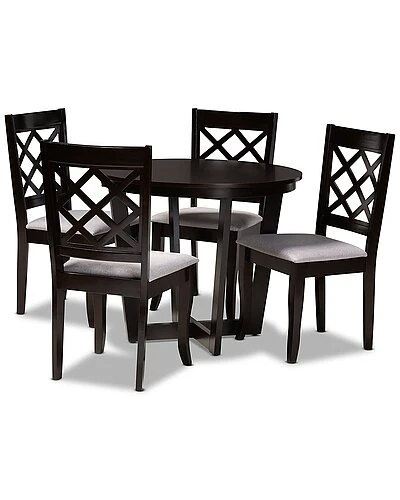 Baxton Studio Elby 5pc Dining Set Home