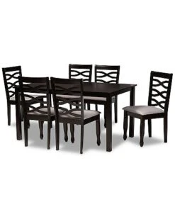 Baxton Studio Lanier 7pc Dining Set Home