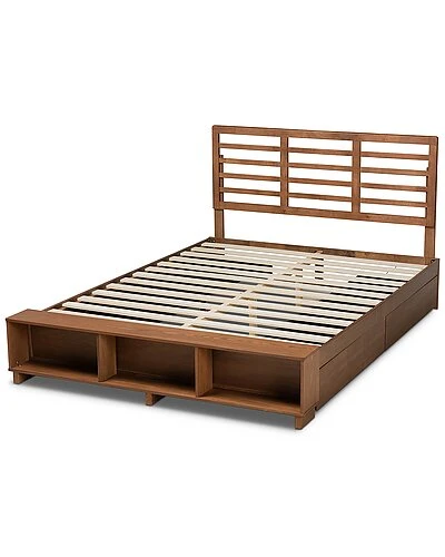 Baxton Studio Milana 4-Drawer Queen Platform Storage Bed Home