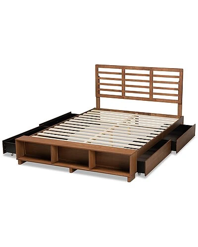 Baxton Studio Milana 4-Drawer Queen Platform Storage Bed Home - Image 2