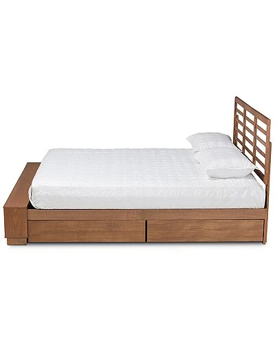Baxton Studio Milana 4-Drawer Queen Platform Storage Bed Home - Image 3