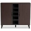Baxton Studio Idina 2-Door Shoe Cabinet Home
