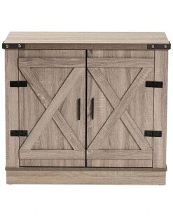 Baxton Studio Wayne 2-Door Shoe Storage Cabinet Home
