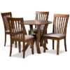 Baxton Studio Marian 5pc Dining Set Home