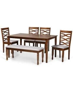 Baxton Studio Lanier 6pc Dining Set Home