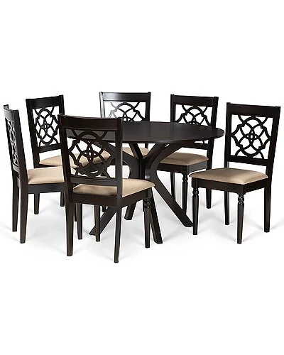 Baxton Studio E 7pc Dining Set Home