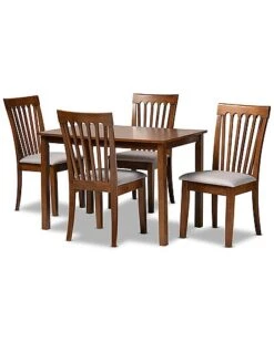 Baxton Studio Eda 5pc Dining Set Home